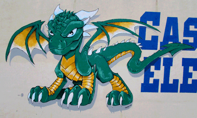 Dragon Logo for Elementary School Carrollton Tx