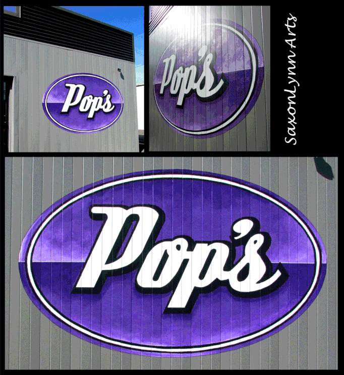 Mural for historic TCU Fort Worth Tx Gym Logo Mural