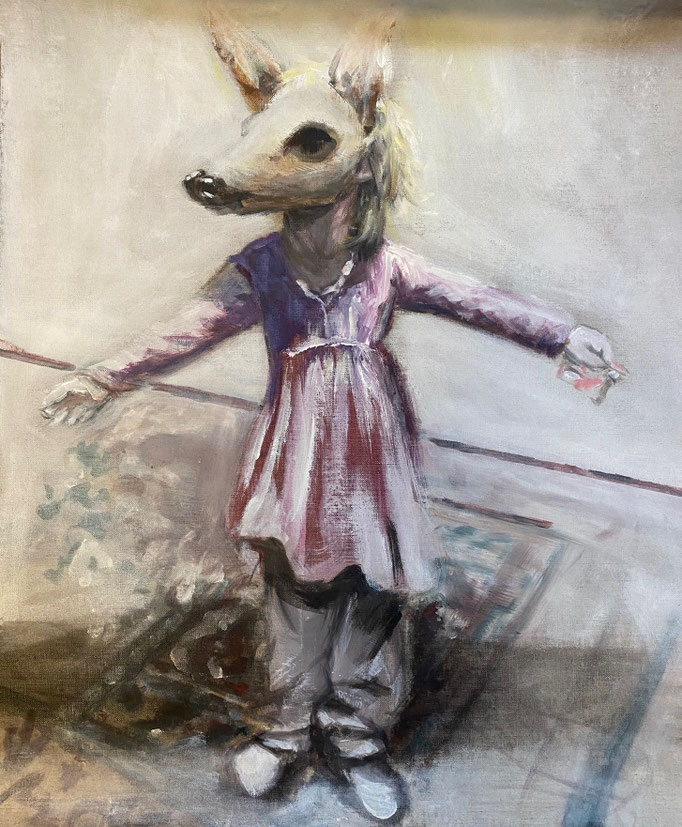 Rehkind 2024 | Öl auf Leinwand