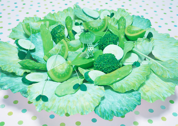 surfin salad    45 x 36.1cm