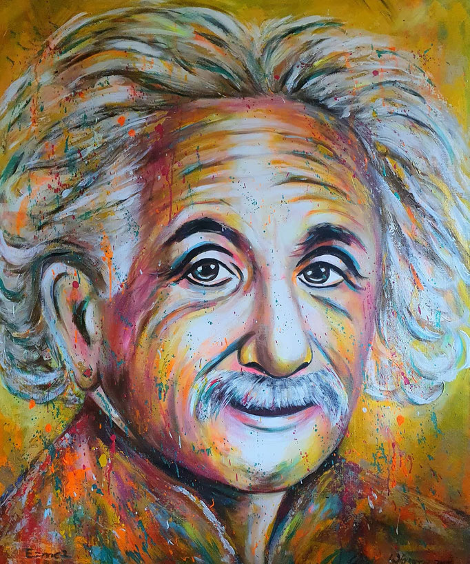 Albert Einstein....120x100 cm