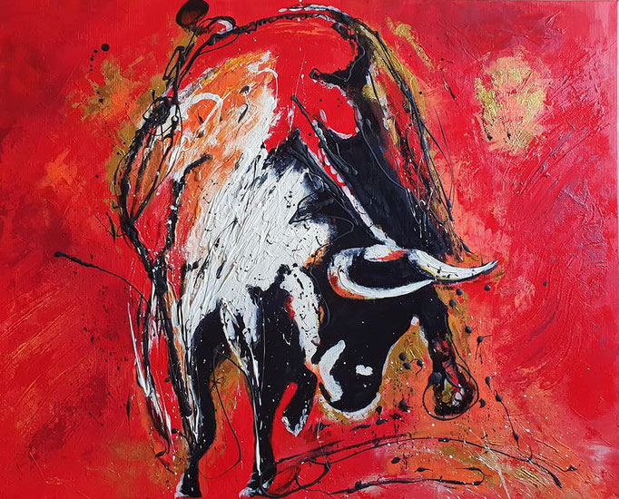 Ein Stier...100x80 cm