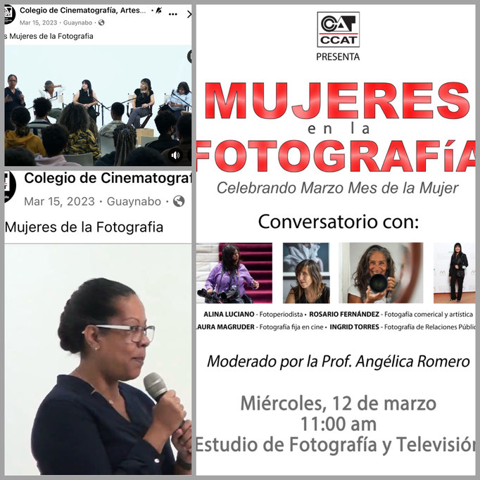 Moderadora de la actividad: "Mujeres en la fotografía" (Bayamón, 2023)