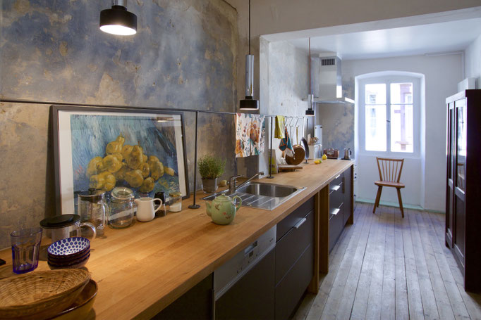 Küchenzeile im Designapartment