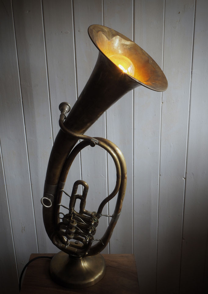 Findling-Lampe "Tenorhorn"; dimmbar; 350.-