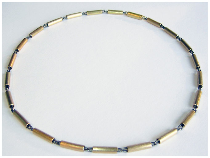 Edle Gelb- und Weissgold Kette