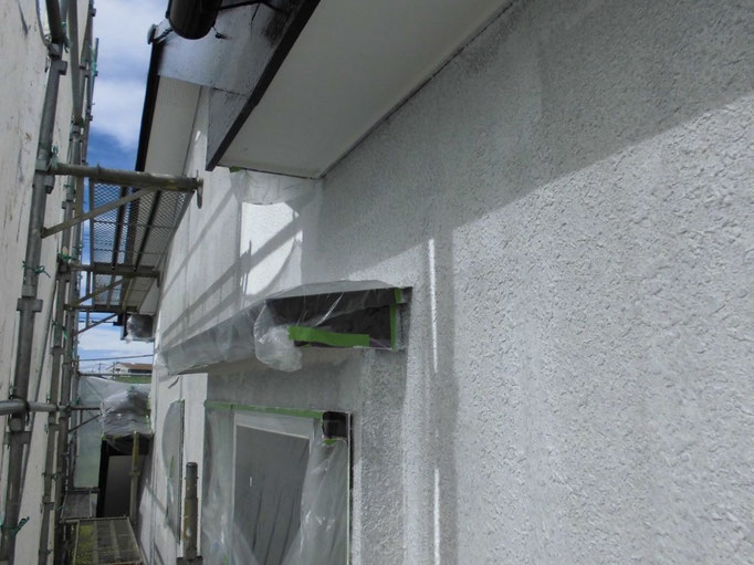 外壁（モルタル）/高圧洗浄、下地処理、下塗り塗装