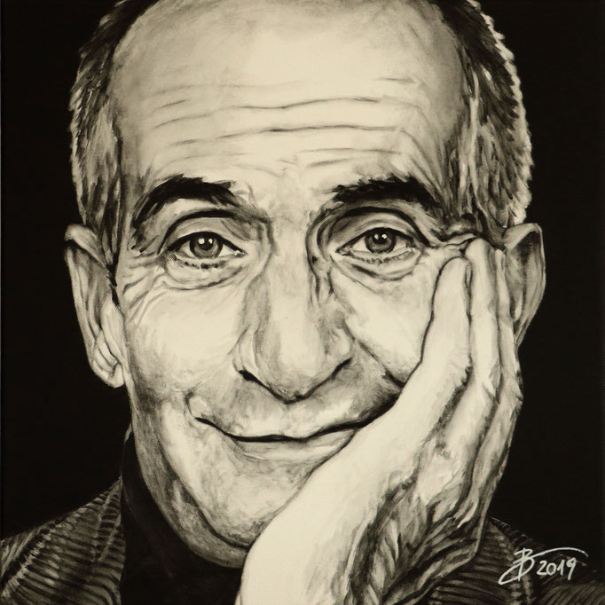 Louis de Funés - 50x50cm - Acryl auf Leinwand