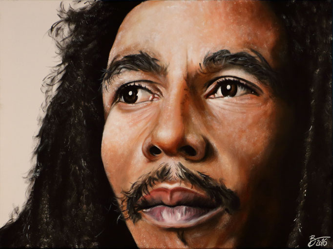 Bob Marley - 60x80cm - Acryl auf Leinwand