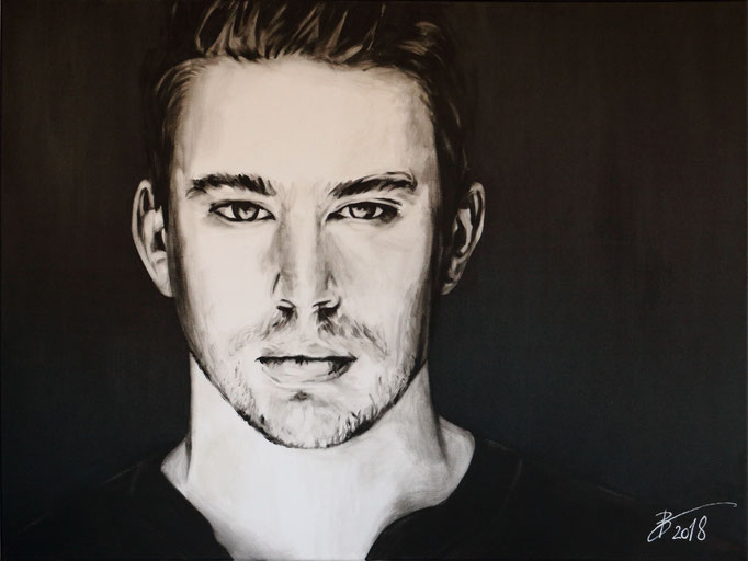 Channing Tatum - 60x80cm - Acryl auf Leinwand