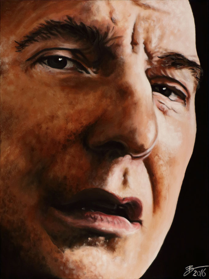 Alan Rickman - 60x80cm - Acryl auf Leinwand