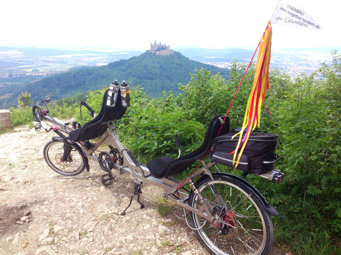 Liegerad Tandem TWOgether One am Zeller Horn