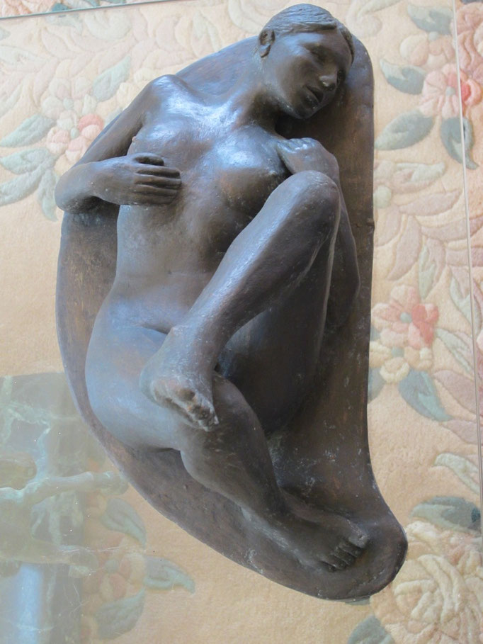 "nu couché" sculpture argile 2013