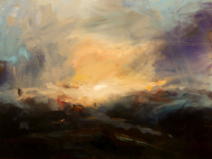 Moonrise near Montrose/sold
