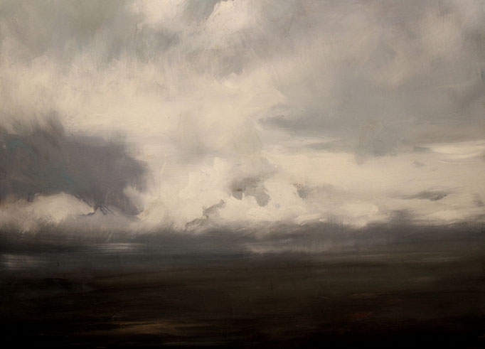 18. Tidewater Sky 40x30 enamel paint on canvas- on inventory-STUDIO