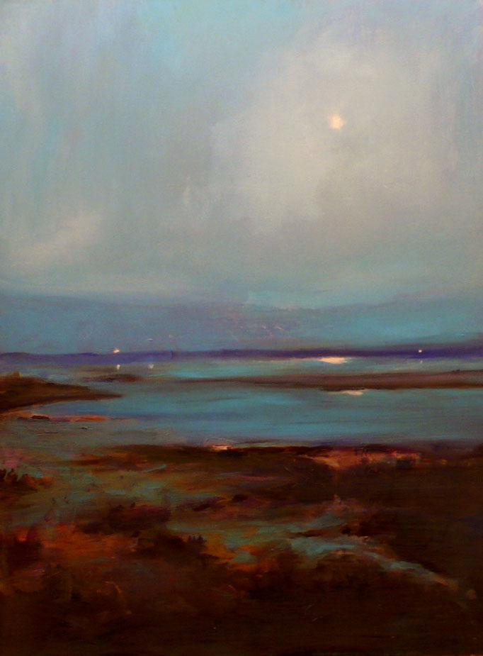 Moon Over Cape Fear-30x40-sold