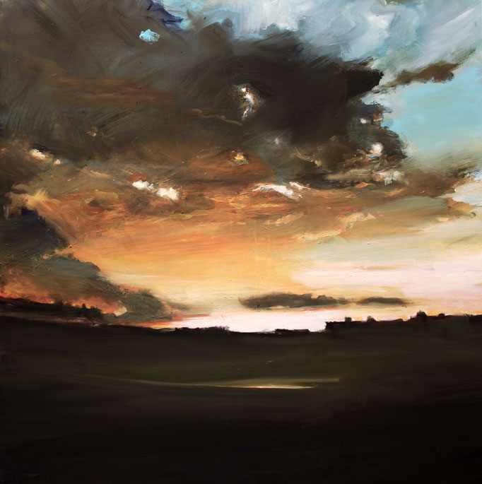 12.OCTOBER SKY-36X36-ENAMEL PAINT ON CANVAS- NASHVILLE 
