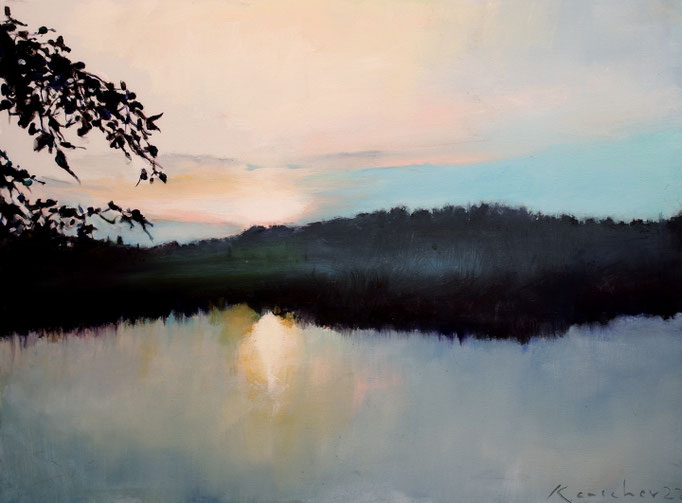 5. EARLY SPRING EVENING-40X30-enamel paint on canvas- NASHVILLE