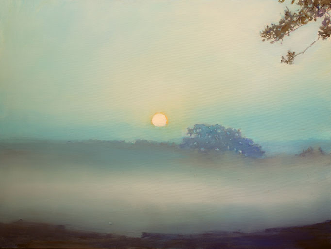 MOONRISE IN MIST - 40X30-5