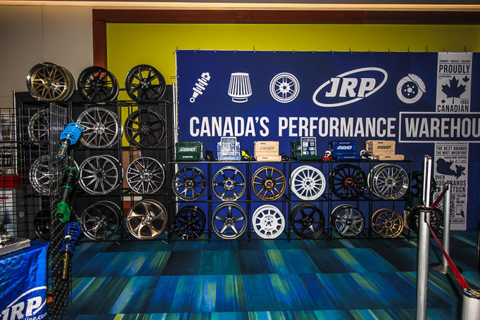 A commercial booth at 2024 Toronto Auto Show