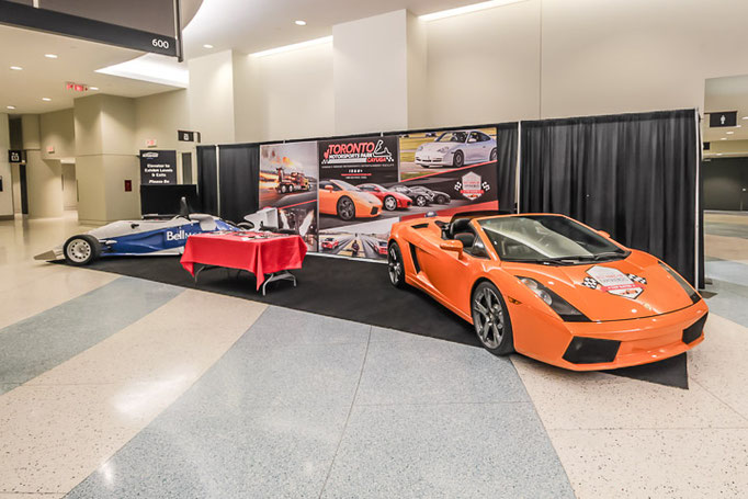 A commercial booth at 2024 Toronto Auto Show