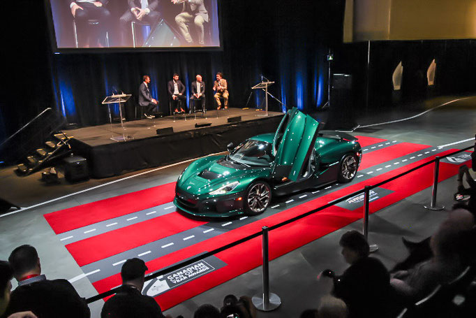 Rimac Nevera in presentation at 2024 Toronto Auto Show