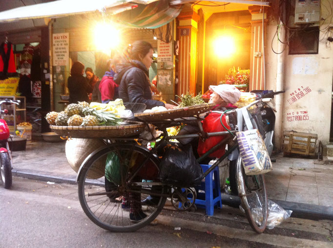 Straßenszene in Hanoi