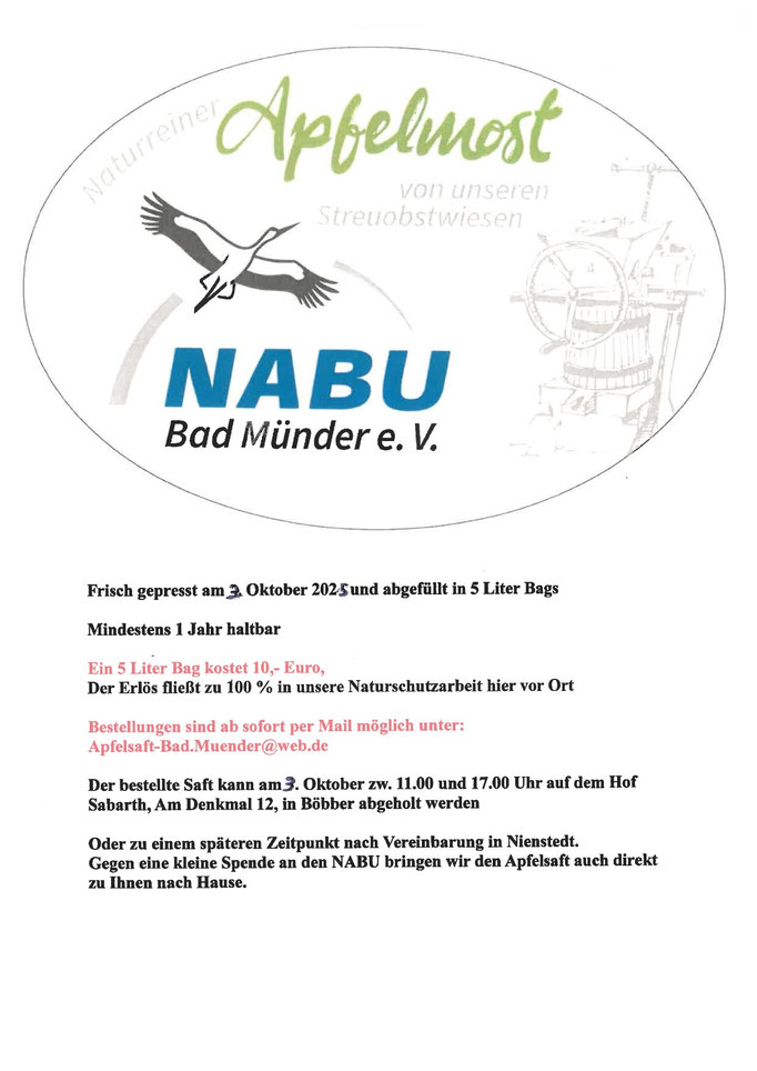 Flyer: NABU Bad Münder