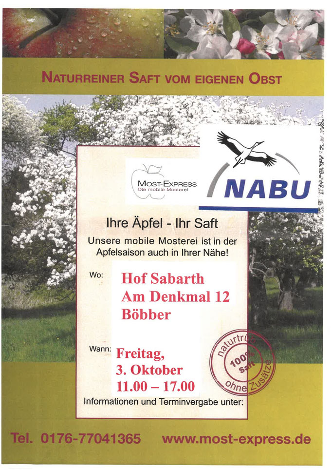 Flyer: NABU Bad Münder