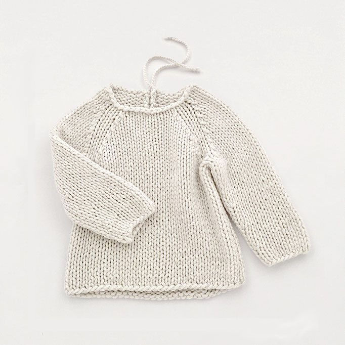 Baby Sweater super soft Cashmere-Cotton-Blend / Baby Pullover aus super weichem Kaschmir-Baumwoll-Garn