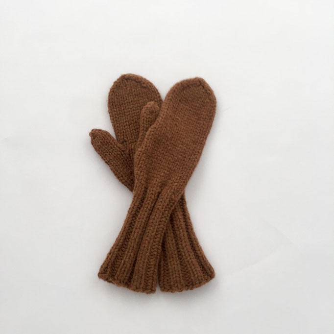 hand knitted Mittens  - 100 % Super Fine Lamb´s Wool   /   handgestrickte Fäustlinge