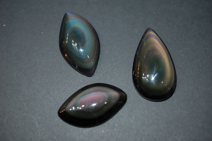 Cabochon Obsidienne Œil Céleste