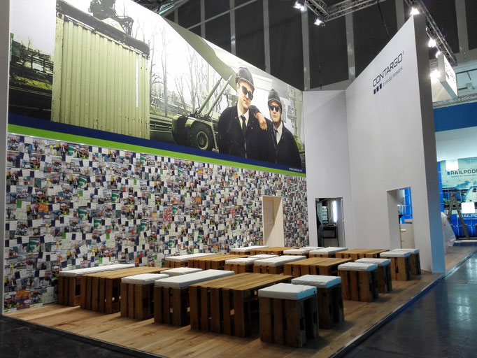 Transportlogistik Messe München Messestand von Contargo
