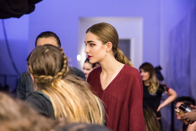 maquillaje y peluquería de moda para pasarela Aragón fashion week