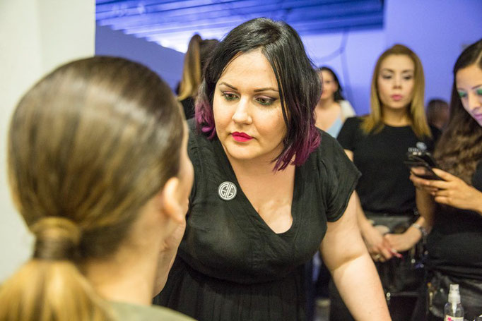 maquillaje y peluquería de moda para pasarela Aragón fashion week