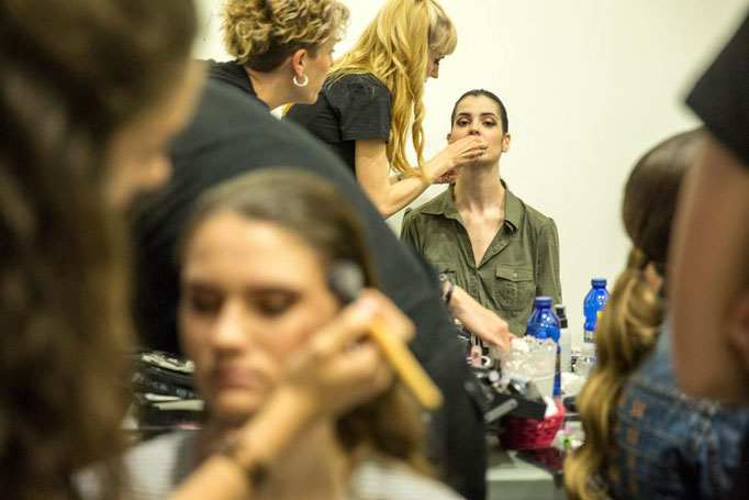 maquillaje y peluquería de moda para pasarela Aragón fashion week