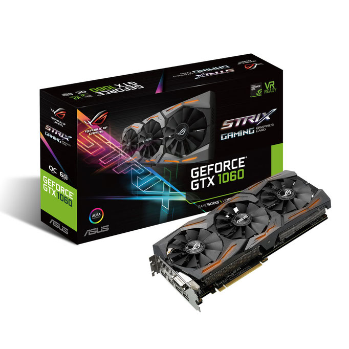 ASUS ROG STRIX-GTX1060-O6G-GAMING - GeForce GTX 1060