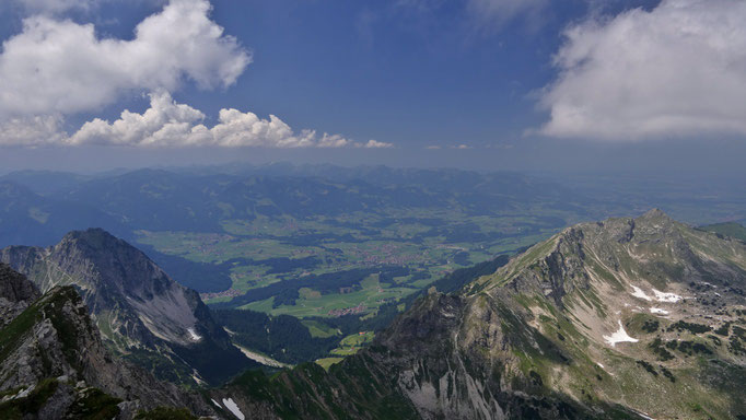 Aussicht vom Nebelhorn