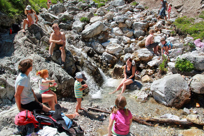 ..beim Wasserfall im Riedingtal