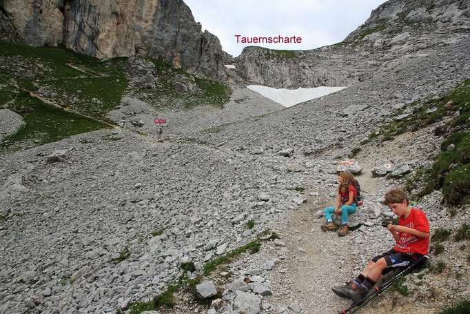 Die Tauernscharte kommt in Sicht