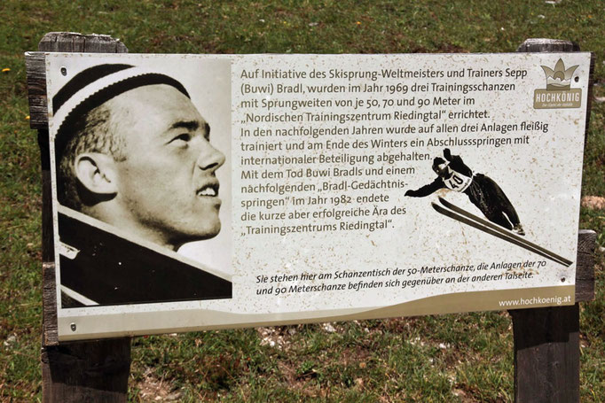 Hier ließ der berühmte "Bubi Bradl" 3 Sprunkschanzen errichten