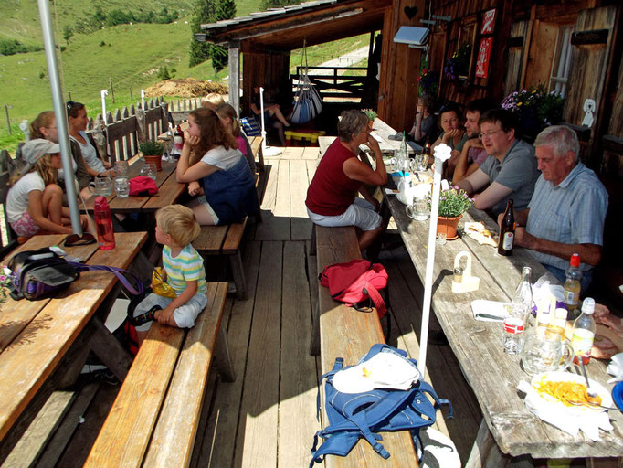 Einkehr auf der Rieding Alm