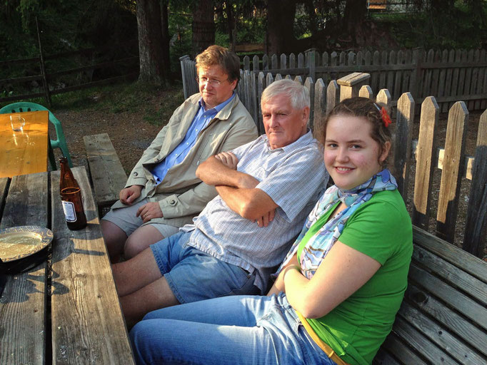 Die wohlverdiente Rast nach der Almwanderung