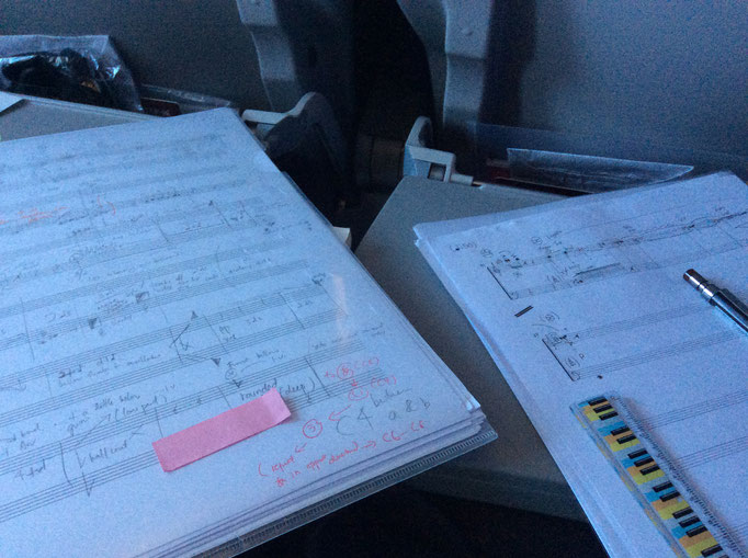 Composing Introspection (2017) on flight... tight schedule!
