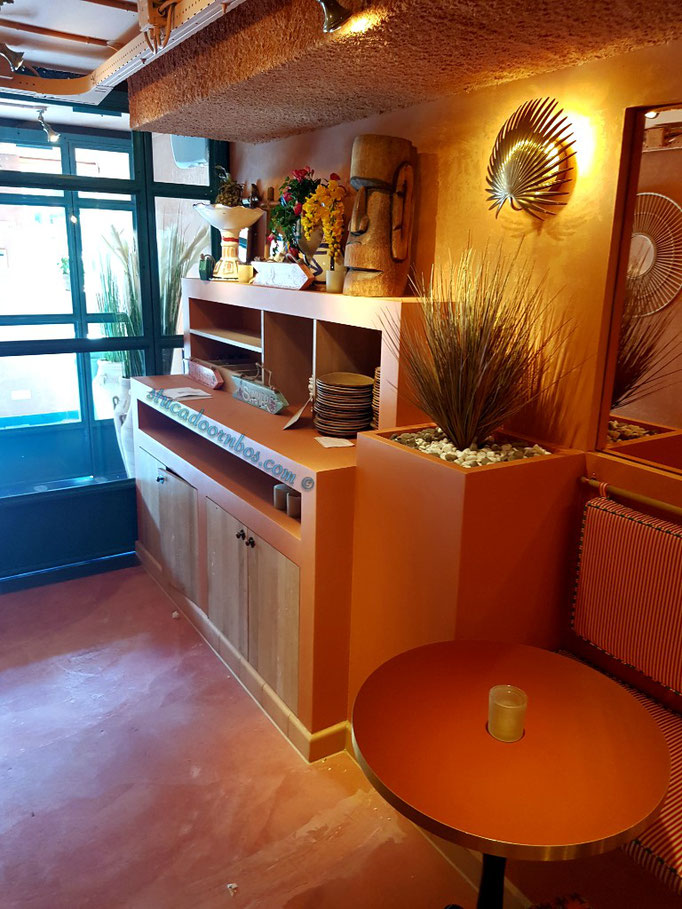 wall2floor oranje beton @hulahula amsterdam