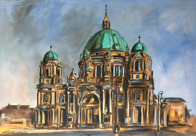 "Berliner Dom" - Acryl auf Leinwand - 50 x 70 cm - 2016