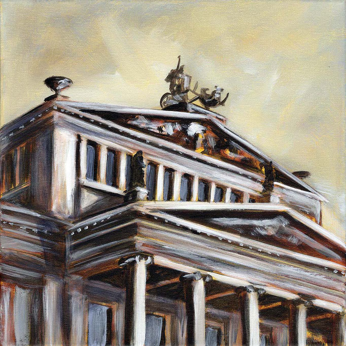 "Berlin Schauspielhaus am Gendarmenmarkt" - Acryl auf Leinwand - 30 x 30 cm - 2009