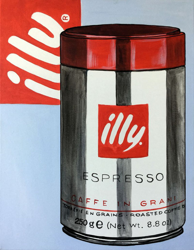 "Illy Coffee" - Acryl auf Leinwand - 40 x 50 cm - 2016