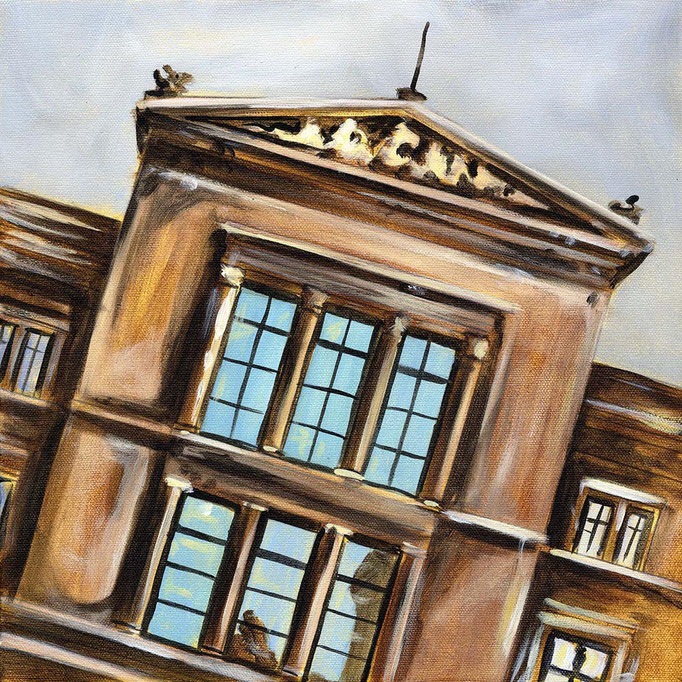 "Neues Museum Museumsinsel" - Acryl auf Leinwand - 30 x 30 cm - 2014