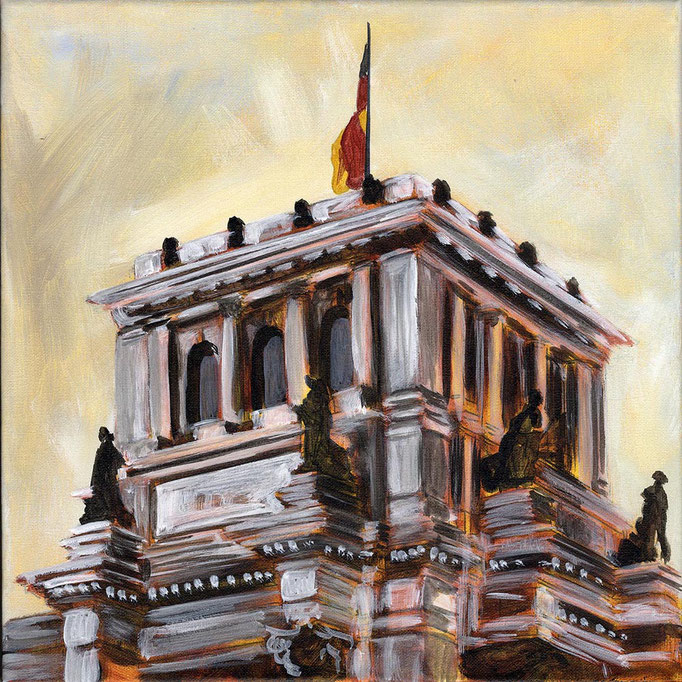 "Reichstag" - Acryl auf Leinwand - 30 x 30 cm - 2009